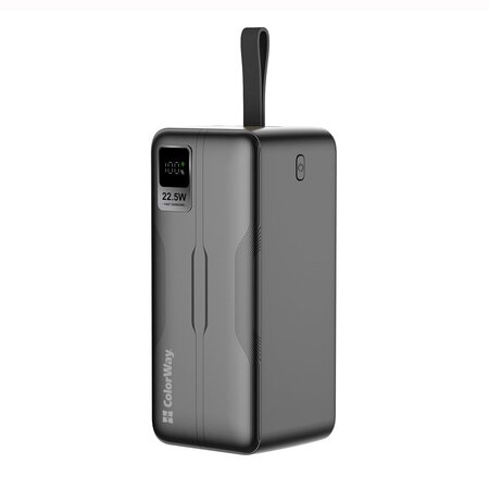 Універсальна мобільна батарея ColorWay Digital Display 50000mAh Black (CW-PB500LPC5BK-PDD) Зображення