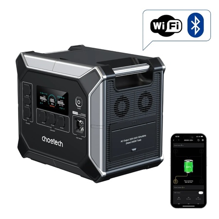 Зарядна станція Choetech BS067 2048Wh, 2400W (BS067-EU-BKSL)_OEM Зображення