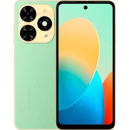 Смартфон Tecno Spark 20C (BG7n) 4/128GB Dual Sim Magic Skin Green (4894947011764) Изображение