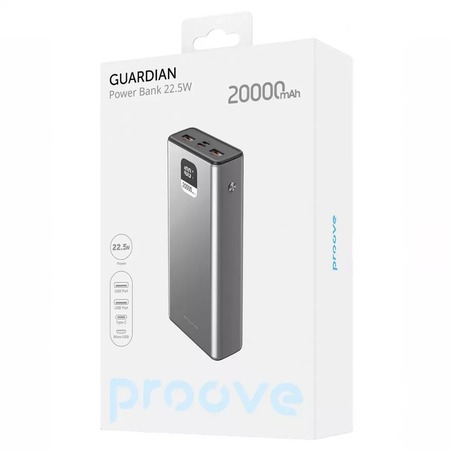 Універсальна мобільна батарея Proove Guardian 22.5W 20000mAh (PBG222210004) Зображення