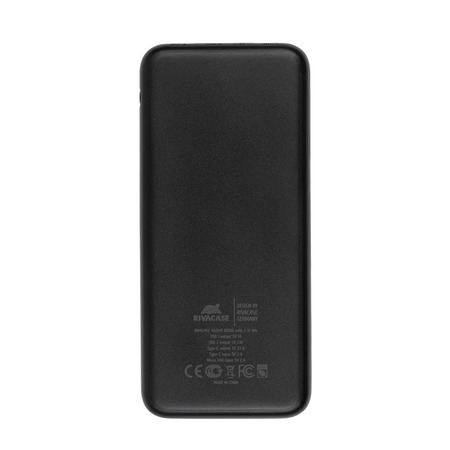 Універсальна мобільна батарея Rivacase Rivapower 10000mAh Black (VA2041) Изображение