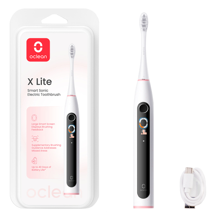 Розумна зубна електрощітка Oclean X Lite Grey (6970810555981) Зображення