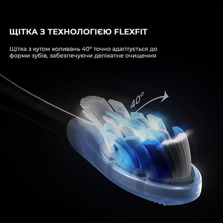 Розумна зубна електрощітка Oclean X Ultra 20 Electric Toothbrush Black (6970810557121) Зображення