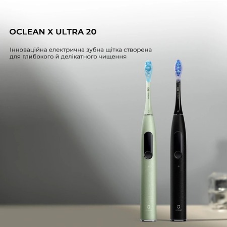 Розумна зубна електрощітка Oclean X Ultra 20 Electric Toothbrush Black (6970810557121) Зображення