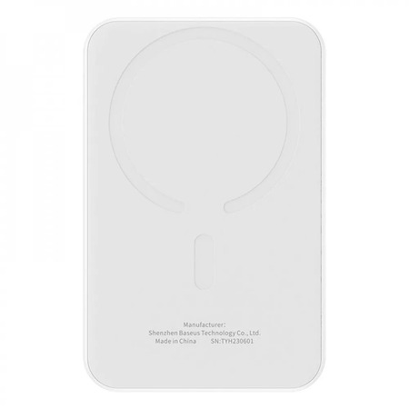 Універсальна мобільна батарея Baseus Magnetic Mini 5000mAh, 20W White (P10022107223-00) Зображення
