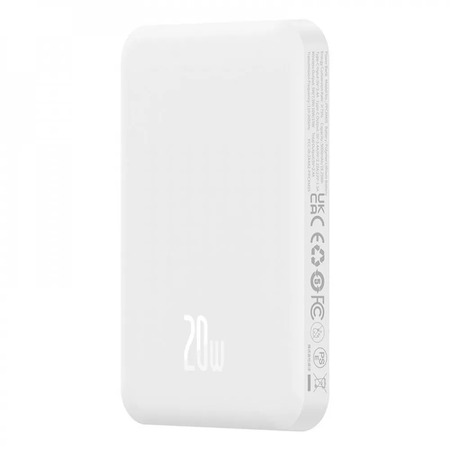 Універсальна мобільна батарея Baseus Magnetic Mini 5000mAh, 20W White (P10022107223-00) Зображення