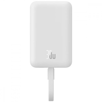 Універсальна мобільна батарея Baseus Magnetic Mini 10000mAh, 30W White (P1002210B223-00) Зображення