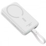 Універсальна мобільна батарея Baseus Magnetic Mini 10000mAh, 30W White (P1002210B223-00) Зображення