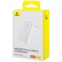 Універсальна мобільна батарея Baseus Magnetic Mini 10000mAh, 30W White (P1002210B223-00) Зображення