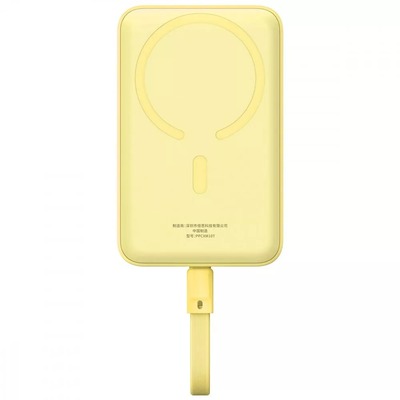 Універсальна мобільна батарея Baseus Magnetic Mini 10000mAh, 30W Yellow (P1002210BY23-00) Зображення