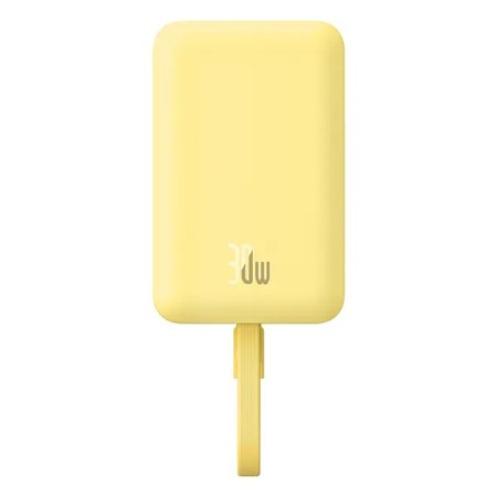 Універсальна мобільна батарея Baseus Magnetic Mini 10000mAh, 30W Yellow (P1002210BY23-00) Зображення