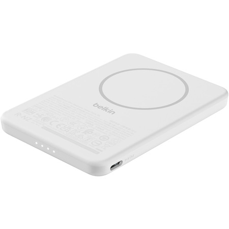 Універсальна мобільна батарея Belkin Power Bank Slim Magnetic 5000mAh 15W White (BPD010HQWH) Зображення
