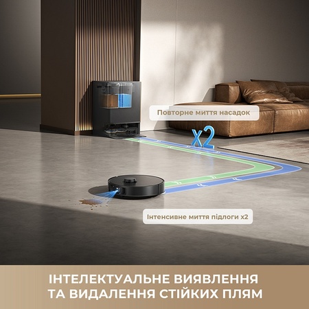 Робот-пилосос Dreame Bot Matrix 10 Pro White (RLM61HE-Wh) Зображення