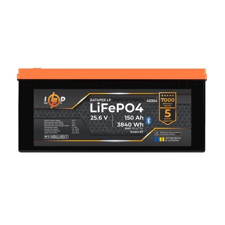 Акумуляторна батарея LogicPower 25.6V 150AH (LP40304) LiFePO4 Зображення