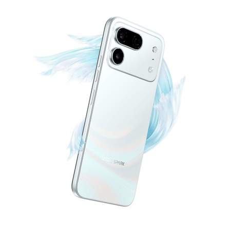 Смартфон Tecno Spark 50 Pro (KO5) 4/128GB Cloud White (4894947123696) Зображення