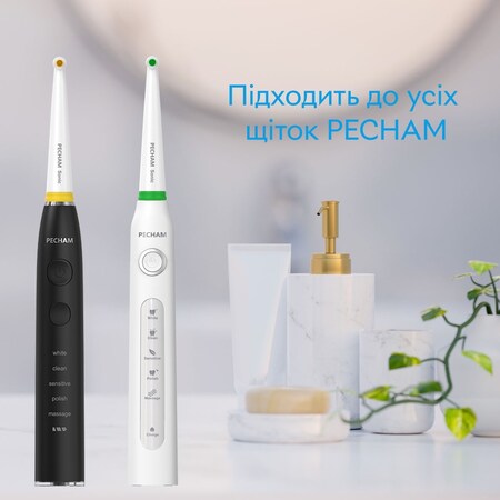 Насадки для зубної щітки Pecham Travel White (4820301550020) Зображення