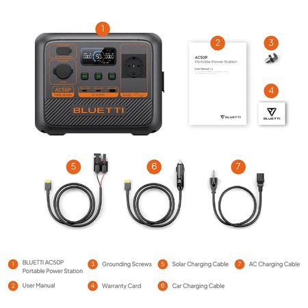 Зарядна станція Bluetti AC50P, 504Wh, 700W, LiFePO4 Зображення