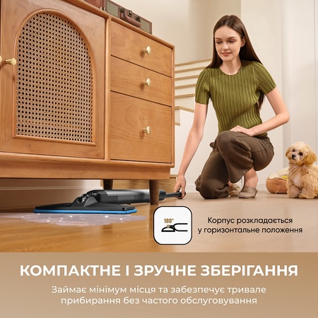 Акумуляторний миючий пилосос Dreame Mira Mop 10 Black (HMF10A-BL) Зображення