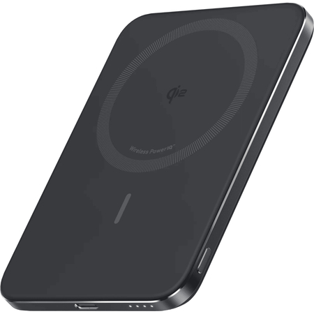 Універсальна мобільна батарея Anker Nano MagGo Slim 5000mAh 20W Black (A1665H11) Зображення