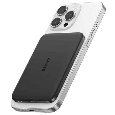Універсальна мобільна батарея Anker Nano MagGo Slim 5000mAh 20W Black (A1665H11) Зображення
