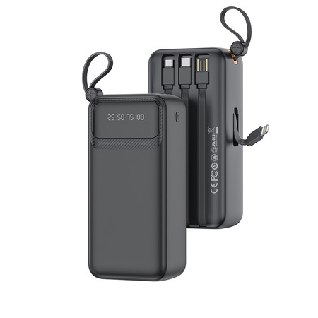 Універсальна мобільна батарея XO PR280 30000mAh 10W Black Зображення