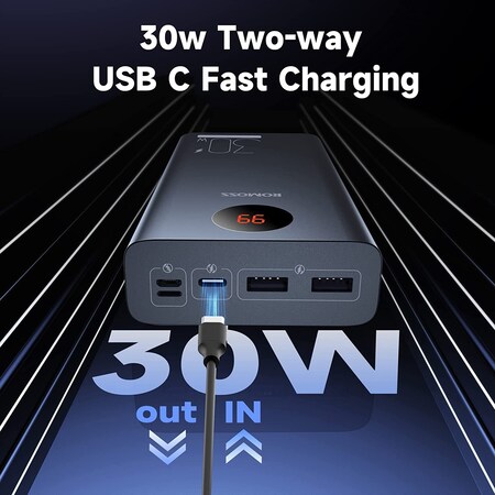 Універсальна мобільна батарея Romoss PEA30 30000mAh 30W Black (PEA30-292-2111H) Зображення