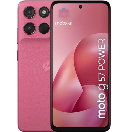 Смартфон Motorola Moto G57 Power 8/256GB Pink Lemonade (PBAH0005RO) Зображення