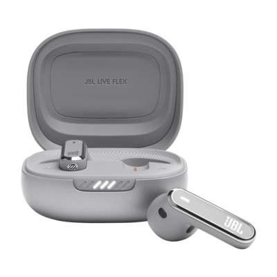 Навушники JBL LIVE FLEX Silver/СІРІ (JBLLIVEFLEXSVR) Изображение