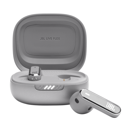 Навушники JBL LIVE FLEX Silver/СІРІ (JBLLIVEFLEXSVR) Изображение