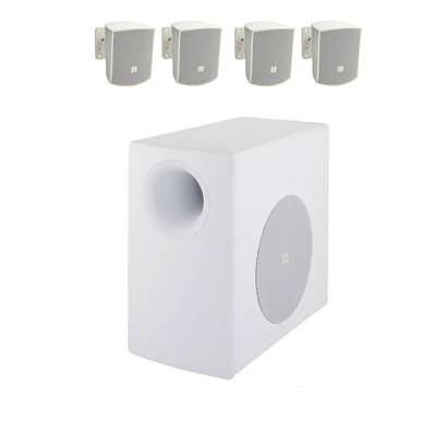 Акустичний комплект (сабвуфер, 4 сателіта) JBL Control 50 Pack WH Изображение