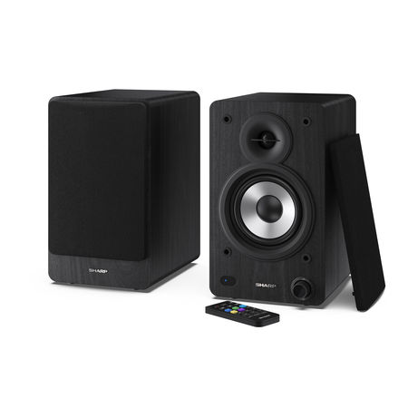 Фронтальні акустичні колонки Sharp CP-SS30 Black (2-Pack) Зображення