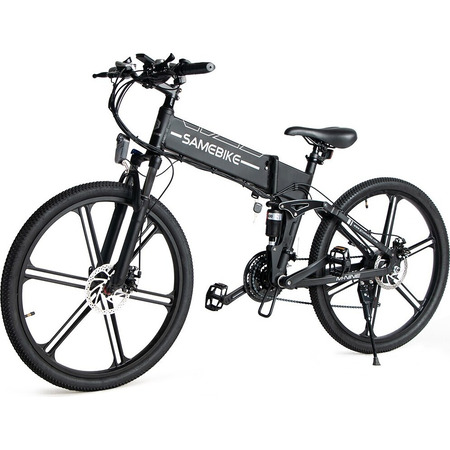 Електровелосипед SAMEBIKE LO26-II (500 Вт; 10 А/год; 48 В), колеса 26", з ручкою газу, чорний Изображение