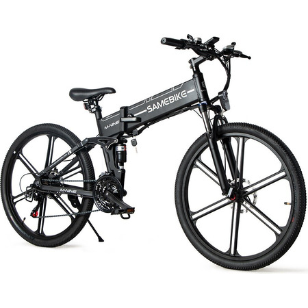 Електровелосипед SAMEBIKE LO26-II (500 Вт; 10 А/год; 48 В), колеса 26", з ручкою газу, чорний Изображение