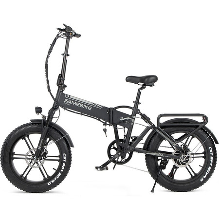 Електровелосипед фетбайк SAMEBIKE XWLX09 (500 Вт; 10 А/год; 48 В), колеса 20х4", з ручкою газу, чорний Изображение