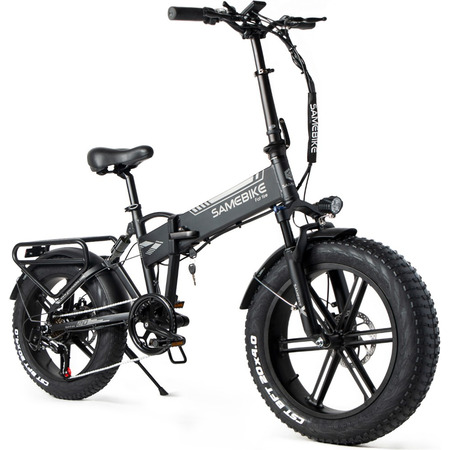 Електровелосипед фетбайк SAMEBIKE XWLX09 (500 Вт; 10 А/год; 48 В), колеса 20х4", з ручкою газу, чорний Изображение