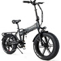 Електровелосипед фетбайк SAMEBIKE XWLX09 (500 Вт; 10 А/год; 48 В), колеса 20х4", з ручкою газу, чорний Изображение