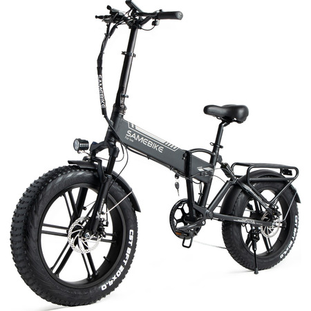Електровелосипед фетбайк SAMEBIKE XWLX09 (500 Вт; 10 А/год; 48 В), колеса 20х4", з ручкою газу, чорний Изображение