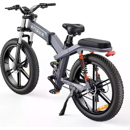 Електровелосипед фетбайк ENGWE X-26 Dual Batteries (1000 Вт; 19,2 А/год+10 А/год; 48 В), колеса 26х4", з ручкою газу, чорний Изображение