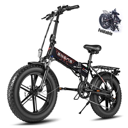 Електровелосипед фетбайк Engwe EP-2 Pro (750 Вт, 13 А/год, 48 В), колеса 20х4", з ручкою газу, чорний Изображение