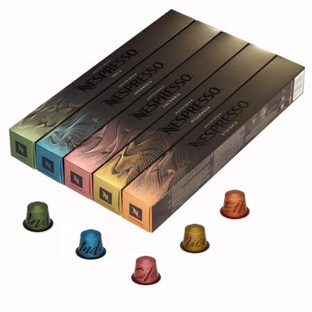 Набір кави в капсулах Nespresso Master Origins (50 шт.) Зображення