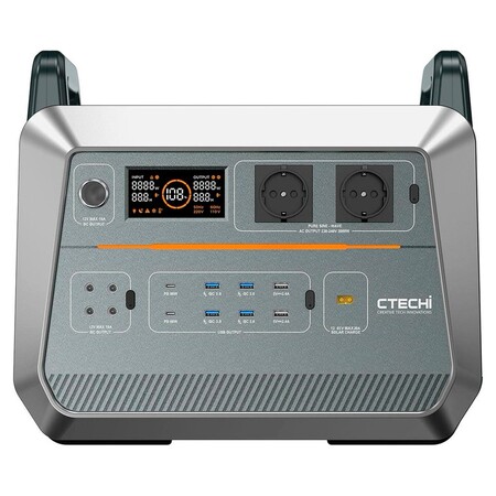 Зарядна станція CTECHi ST2000, 2000 Вт, 1536 Вт/ч (електростанція для дому, UPS, ДБЖ) EU Зображення