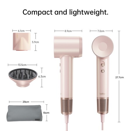 Фен для волосся Laifen Swift Premium з іонізацією, Platinum Pink Изображение
