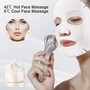 Антивіковий ультразвуковий масажер для очей 2 в 1 TOUCHBeauty TB-1589, тепло-холод терапія, СМАС ліфтинг, білий, гаджет для краси Изображение