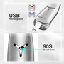Антивіковий ультразвуковий масажер для очей 2 в 1 TOUCHBeauty TB-1589, тепло-холод терапія, СМАС ліфтинг, білий, гаджет для краси Изображение