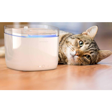 Автоматична поїлка Petoneer Fresco Mini Pro Fountain (1,9 л) диспенсер води з UV-стерилізацією та сповіщенням, для тварин Изображение