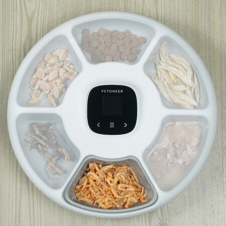 Годівниця Petoneer PN-110041-01/PF006 NutriSpin Feeder: смарт-кормушка на 6 порцій (170 мл) з Bluetooth та резервним живленням для тварин Изображение