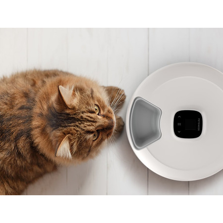 Годівниця Petoneer PN-110041-01/PF006 NutriSpin Feeder: смарт-кормушка на 6 порцій (170 мл) з Bluetooth та резервним живленням для тварин Изображение