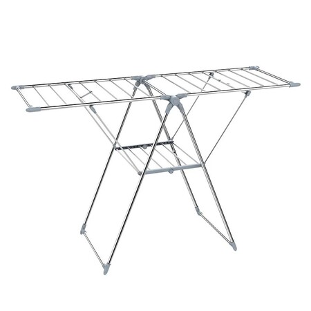 Сушарка для білизни Joybos Rack F6208B (складна), 190х133х68х63 см, металева, сірий, товари для дому Изображение