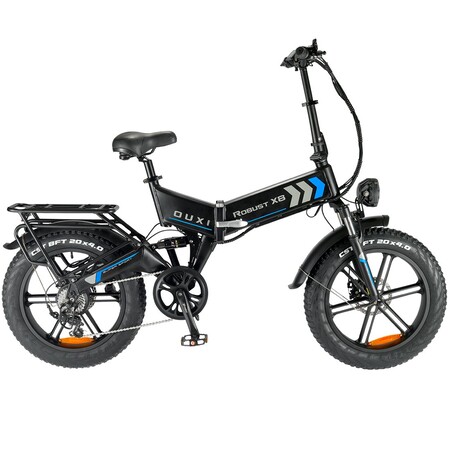 Електровелосипед OUXI Robust X8 (750 Вт; 15 А*год; 48 В), колеса 20", чорний Зображення