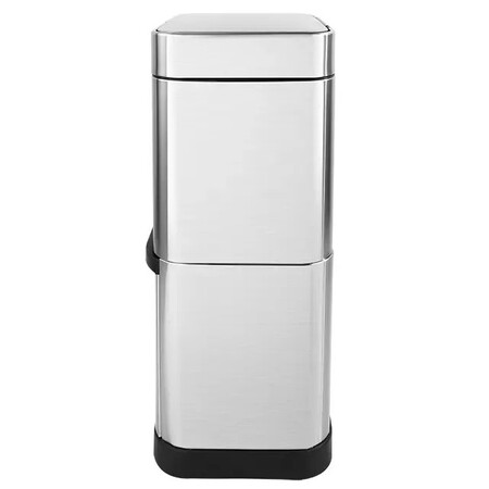 Сенсорне відро для сміття 60 л Aemaxx Sensor Trash Can-60, інтелектуальне відкривання, двухярусний, сатинова нержавіюча сталь, товари для дому Изображение